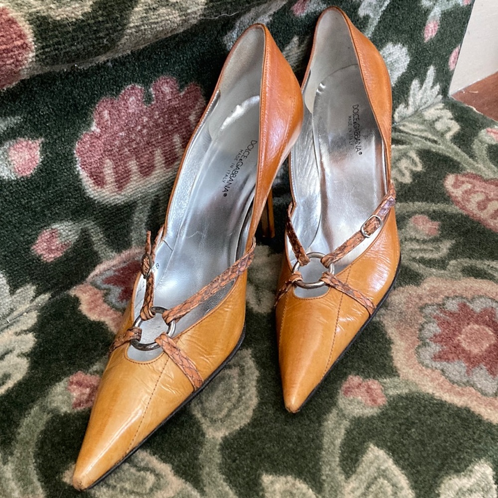 Authentic Dolce and Gabbana Leather Heels